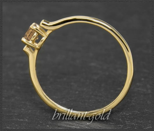 Brillant Solitär 585 Gold Ring 0,29ct, VVS2